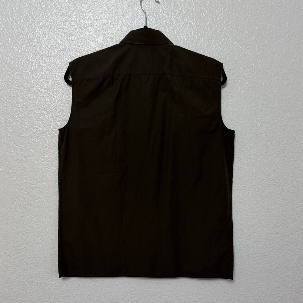 Prada Sleeveless Button Down Shirt 42 - Picture 5 of 5